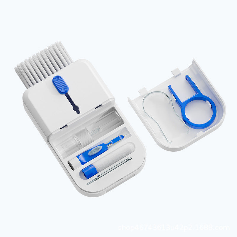 Portable 11 in 1 Multifunctional Cleaning Kit for Computer Keyboard, Phone Screen, and Earphones