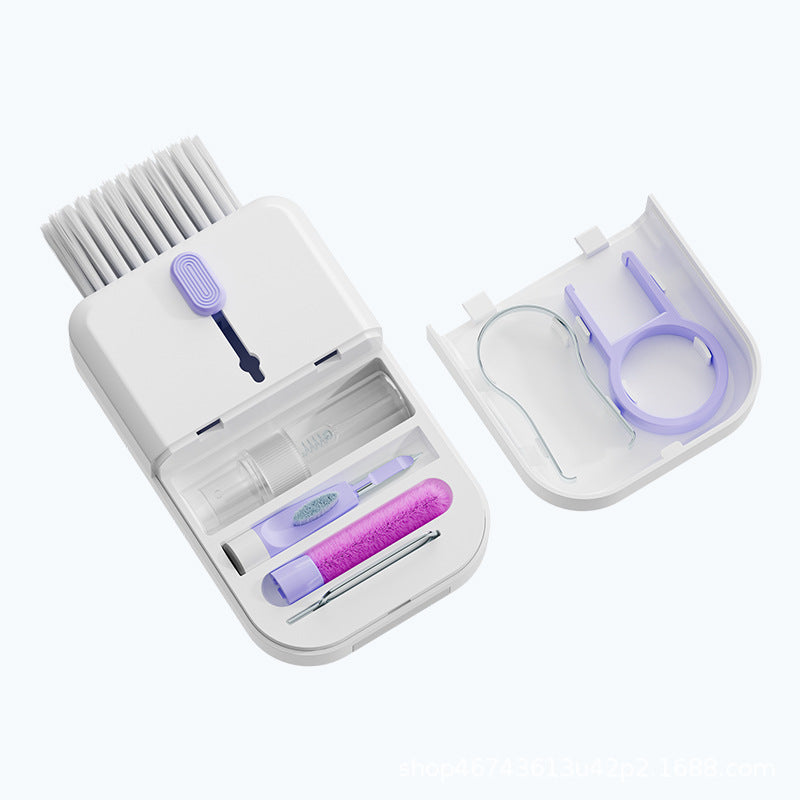 Portable 11 in 1 Multifunctional Cleaning Kit for Computer Keyboard, Phone Screen, and Earphones