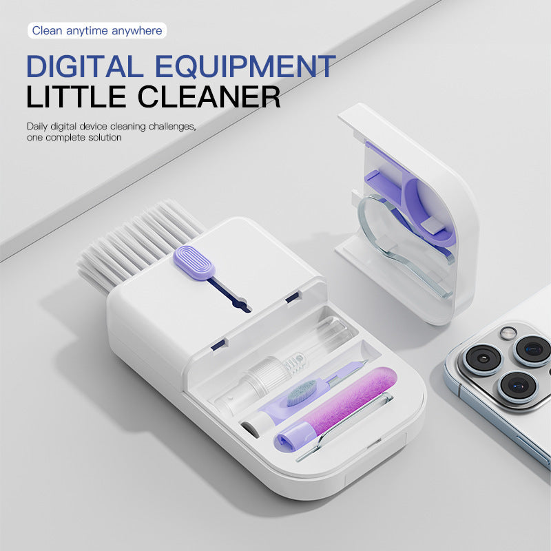 Portable 11 in 1 Multifunctional Cleaning Kit for Computer Keyboard, Phone Screen, and Earphones