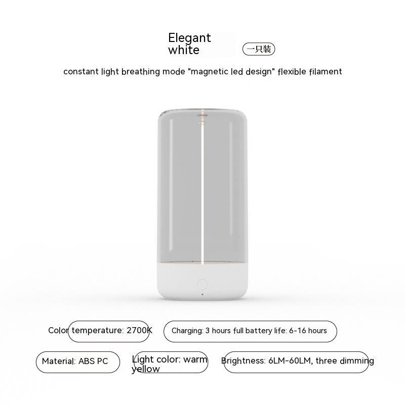 Rechargeable Portable Night Light With High Transparency And Anti-Drop Creative Atmosphere