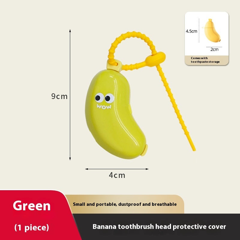 Banana Portable Toothbrush Storage Dust Cover for Electric Travel Toothbrush and Accessories