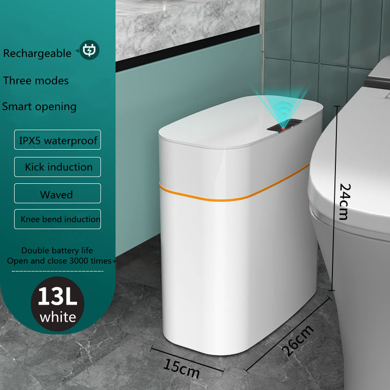 Smart Trash Can With Lid For Living Room and Kitchen