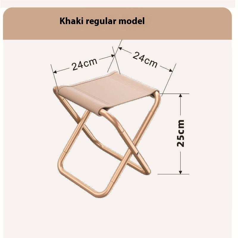 Camping Portable Pencil Bag Folding Stool with Lightweight Design for Travel and Outdoor