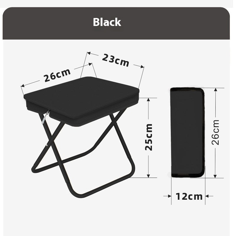 Camping Portable Pencil Bag Folding Stool with Lightweight Design for Travel and Outdoor