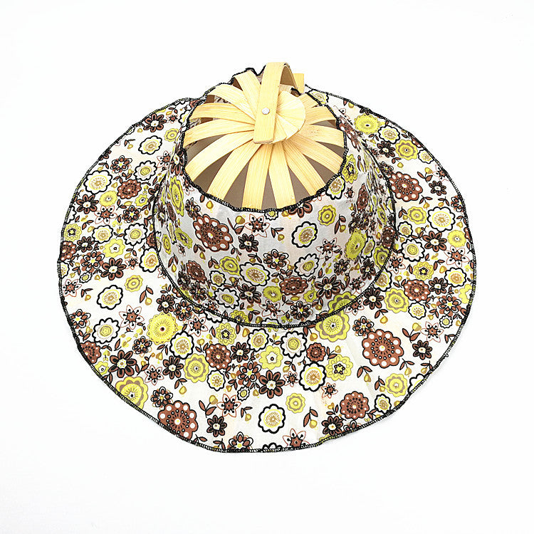 Fan Hat Folding Portable All-Match Beach Hat Sun Protection Hat Lightweight Travel Hat