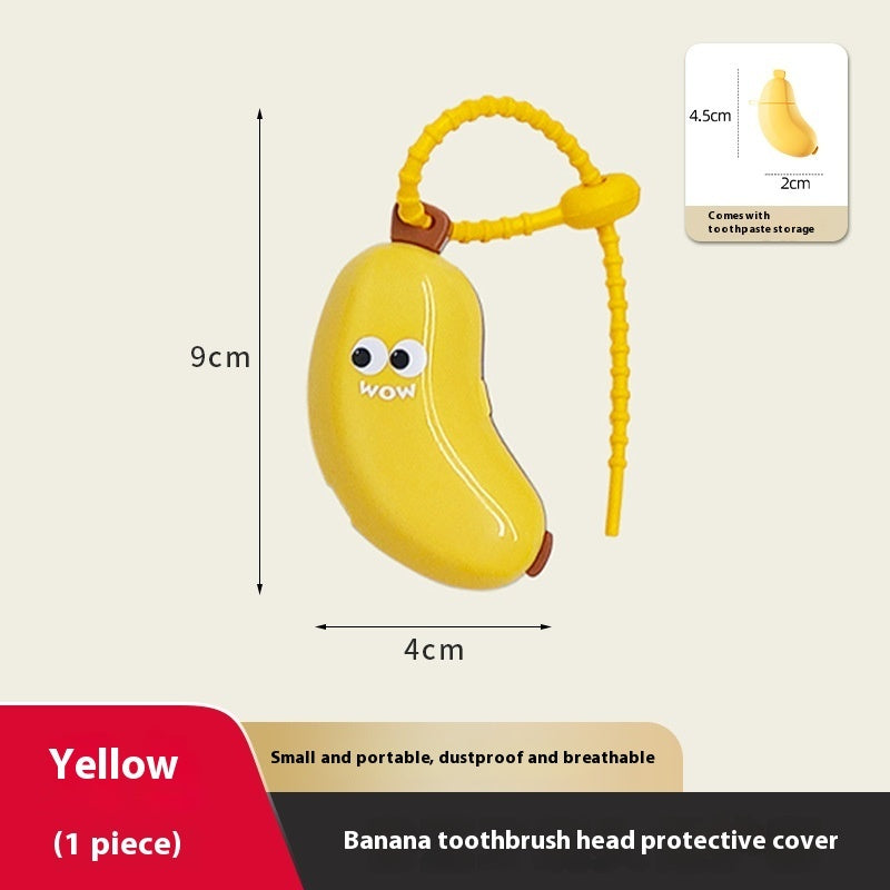 Banana Portable Toothbrush Storage Dust Cover for Electric Travel Toothbrush and Accessories