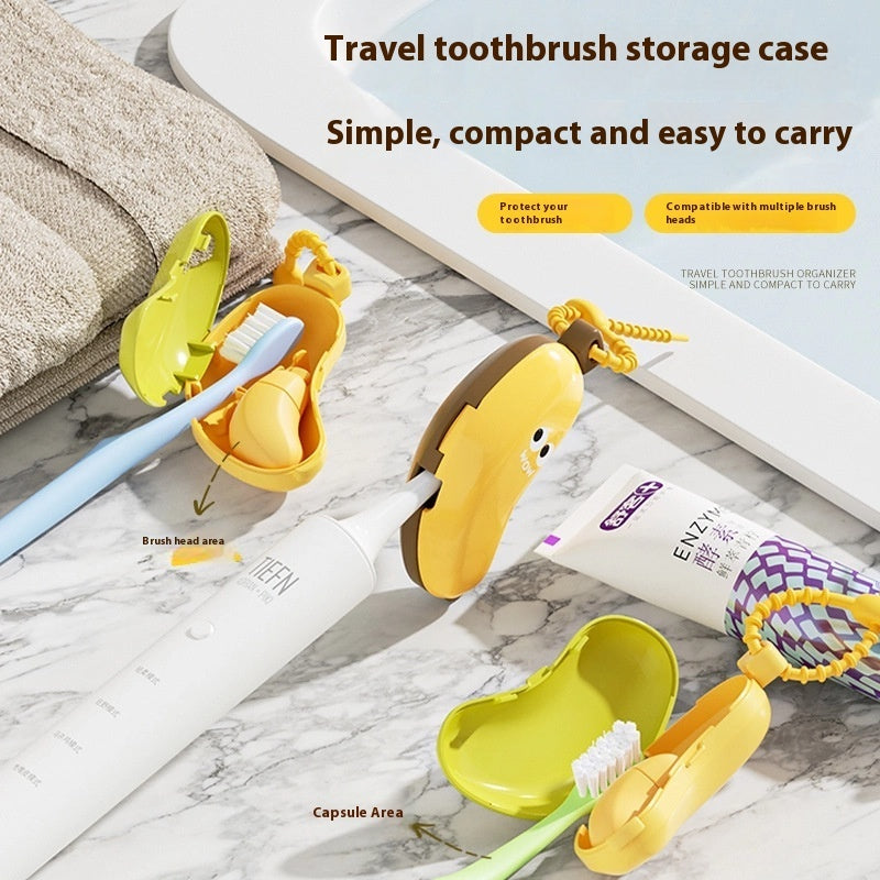 Banana Portable Toothbrush Storage Dust Cover for Electric Travel Toothbrush and Accessories