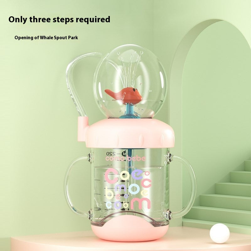 Whale Diving Cup Baby Drinking Water Fountain Cup for Toddlers and Kids Travel Use