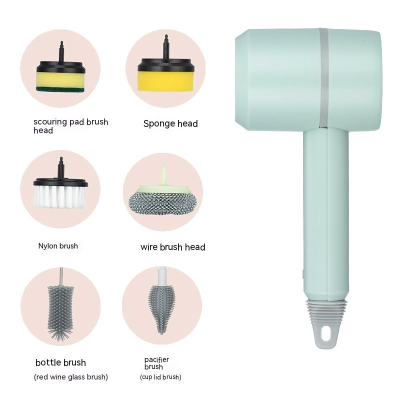 Electric Automatic Dishwashing Professional Kitchen Bathtub Tile Cleaning Brush