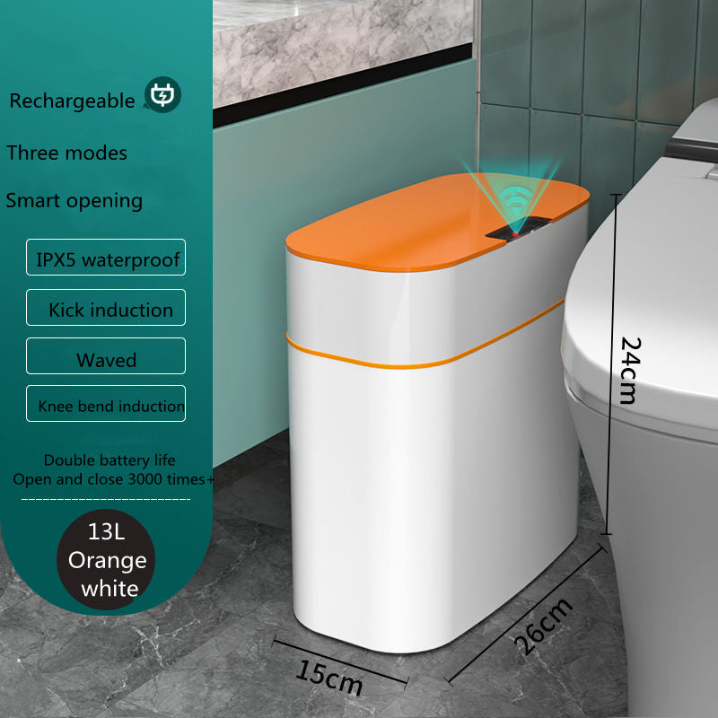 Smart Trash Can With Lid For Living Room and Kitchen