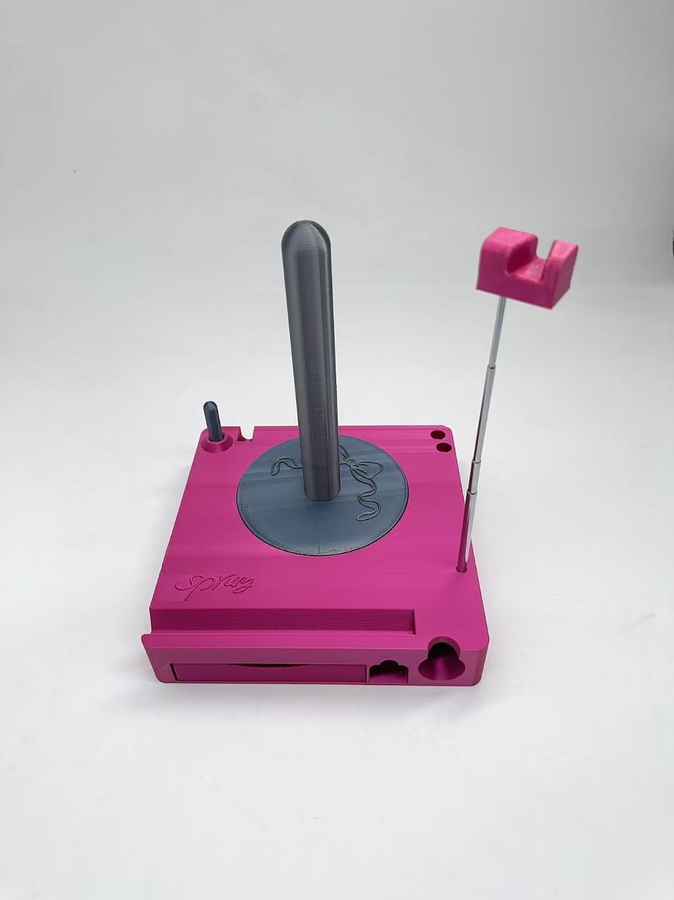 Multi-Functional Yarn Spool Box Shiny Portable Storage Box for Knitting and Crafts