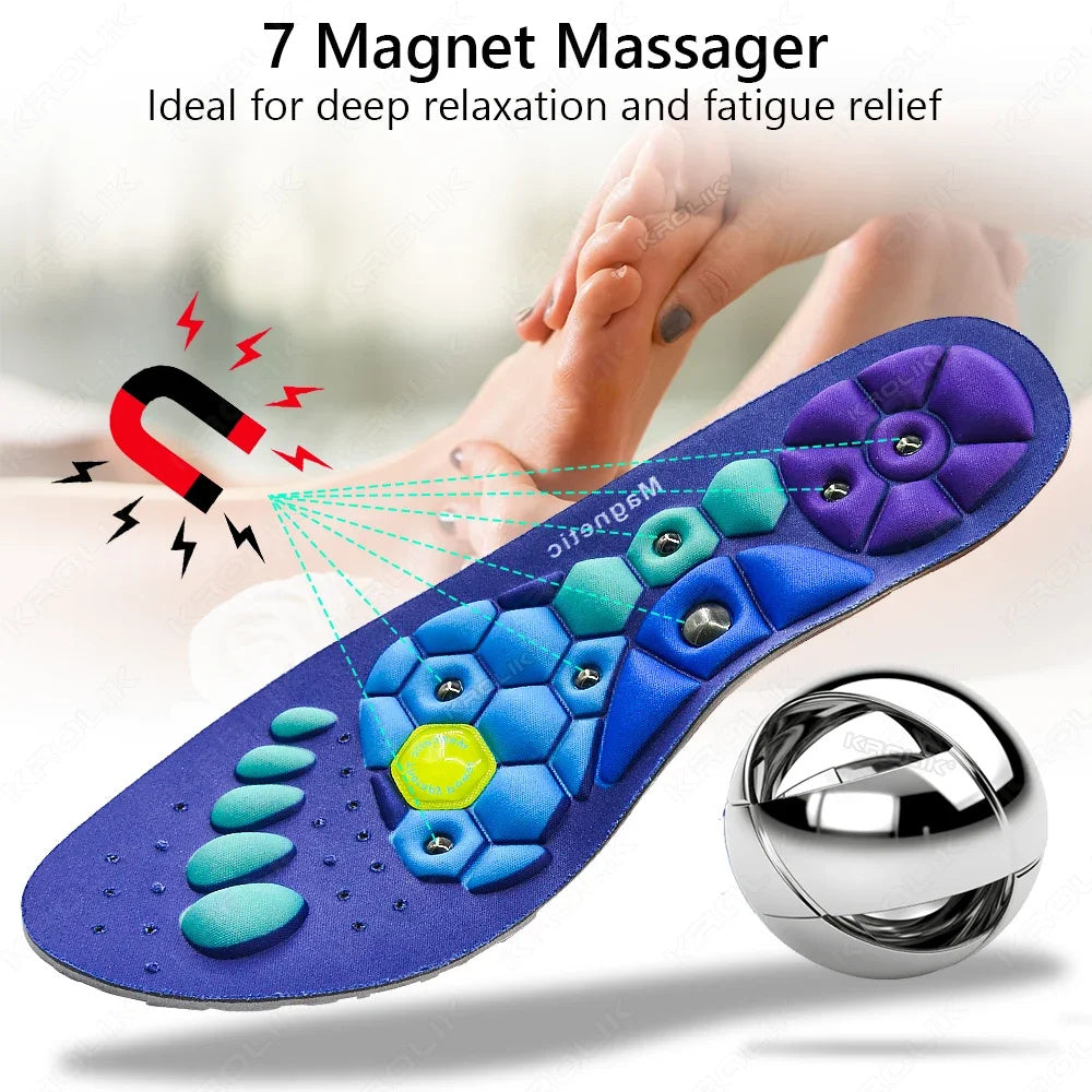 Medical Magnetic Insole Therapy Sports Insoles Orthopedic Massage Foot Pain Relief Pads
