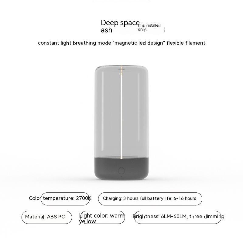 Rechargeable Portable Night Light With High Transparency And Anti-Drop Creative Atmosphere