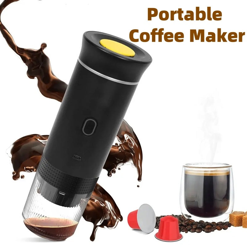 Electric Grinder Coffee Travel 3-in-1 Espresso Maker Portable Capsule Machine Kitchen