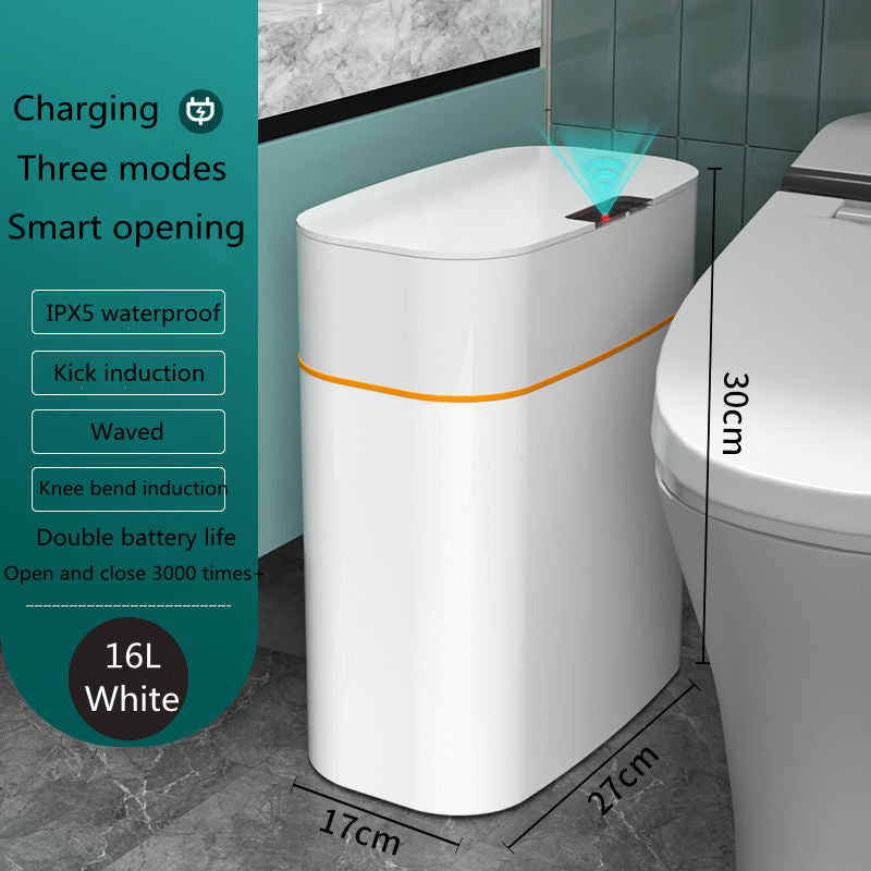 Smart Trash Can With Lid For Living Room and Kitchen