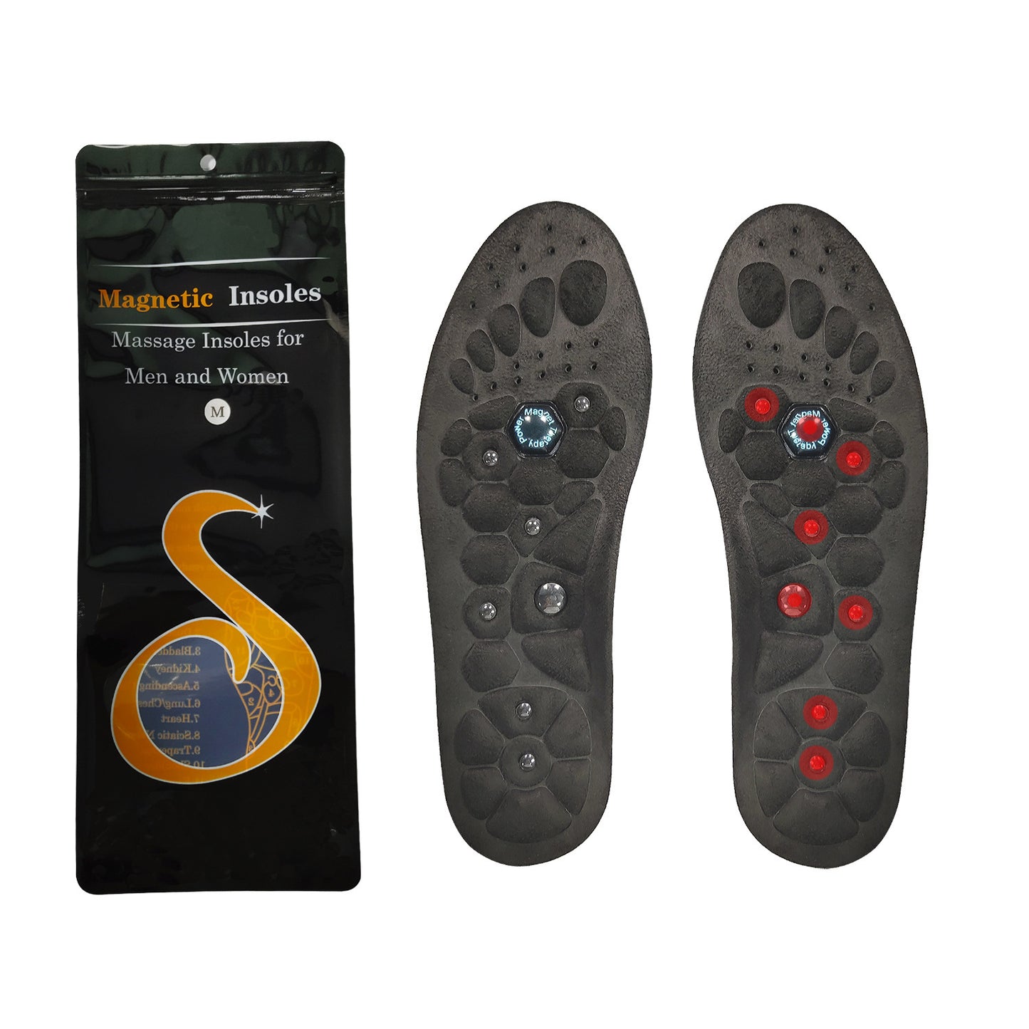 Medical Magnetic Insole Therapy Sports Insoles Orthopedic Massage Foot Pain Relief Pads