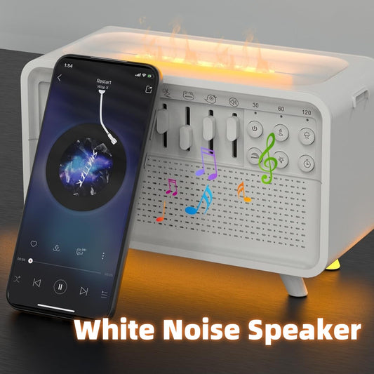 3 in 1 Bluetooth Speaker White Noise Sleep Night Light Humidifier with Nature Sounds