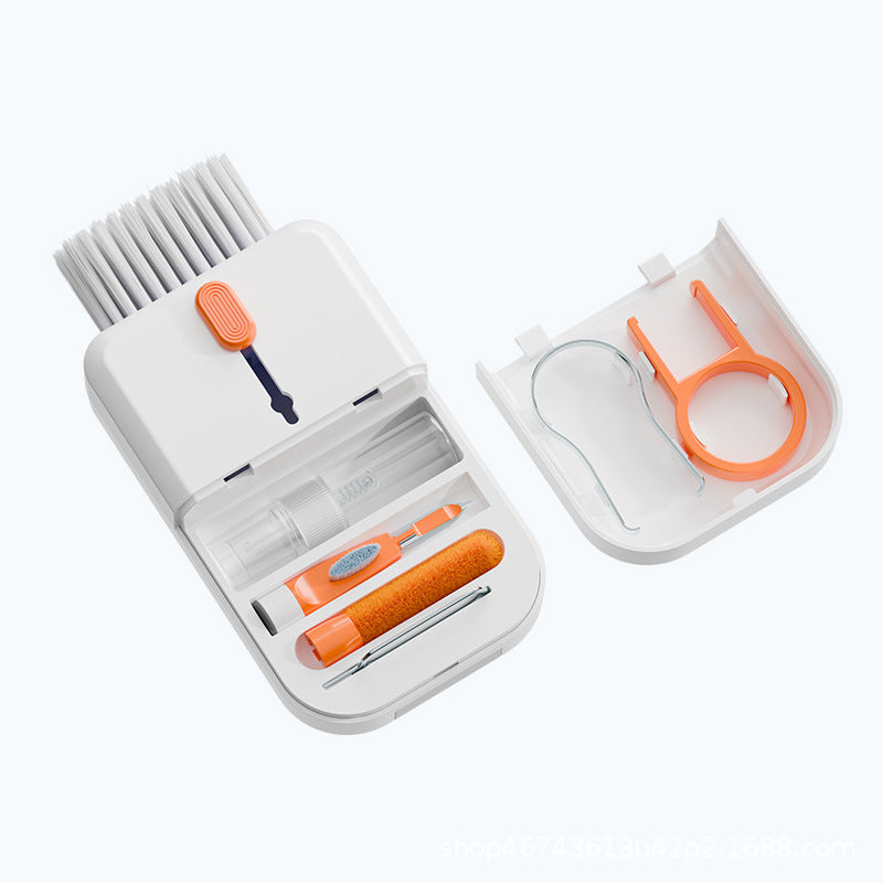 Portable 11 in 1 Multifunctional Cleaning Kit for Computer Keyboard, Phone Screen, and Earphones