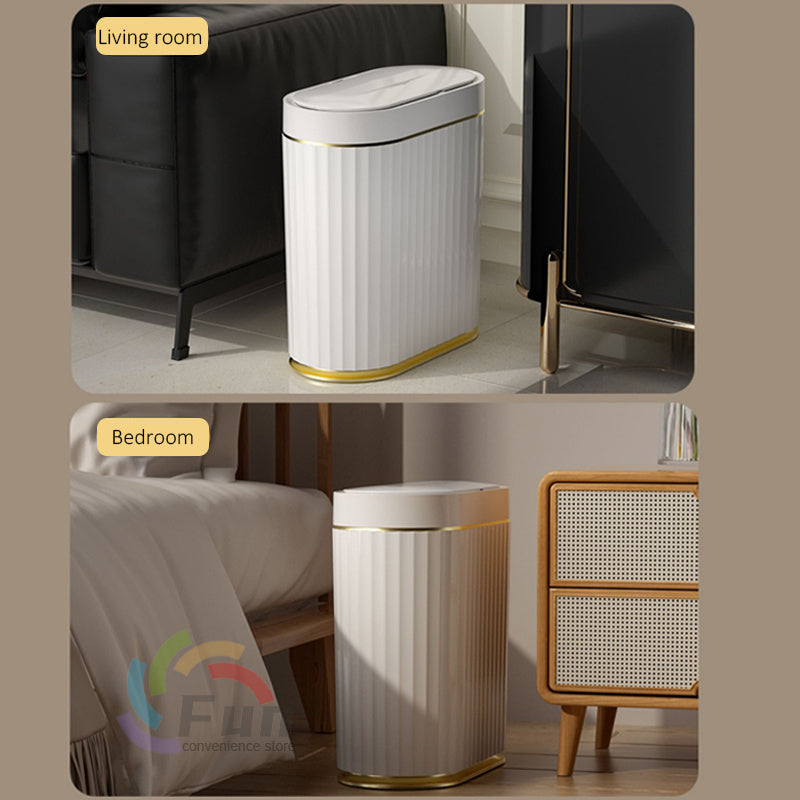 Smart Trash Can With Lid For Living Room and Kitchen