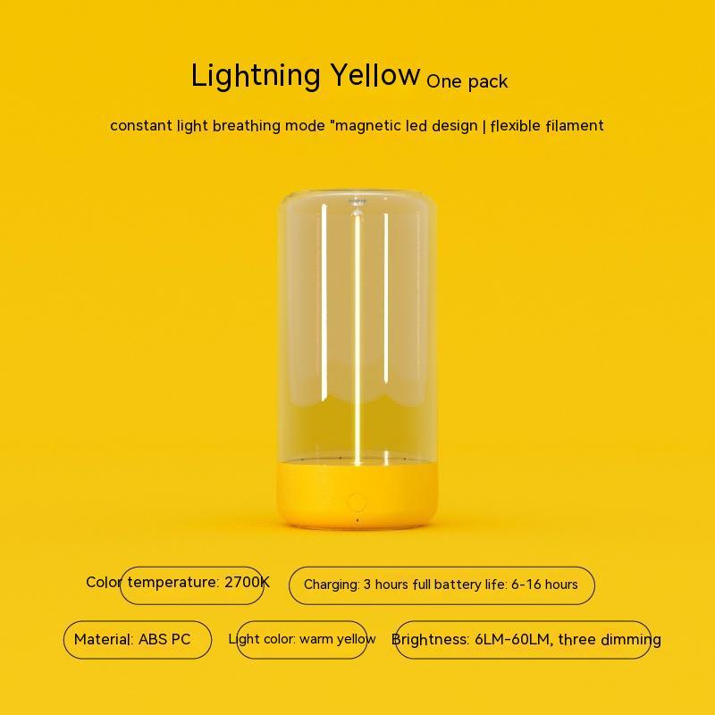 Rechargeable Portable Night Light With High Transparency And Anti-Drop Creative Atmosphere