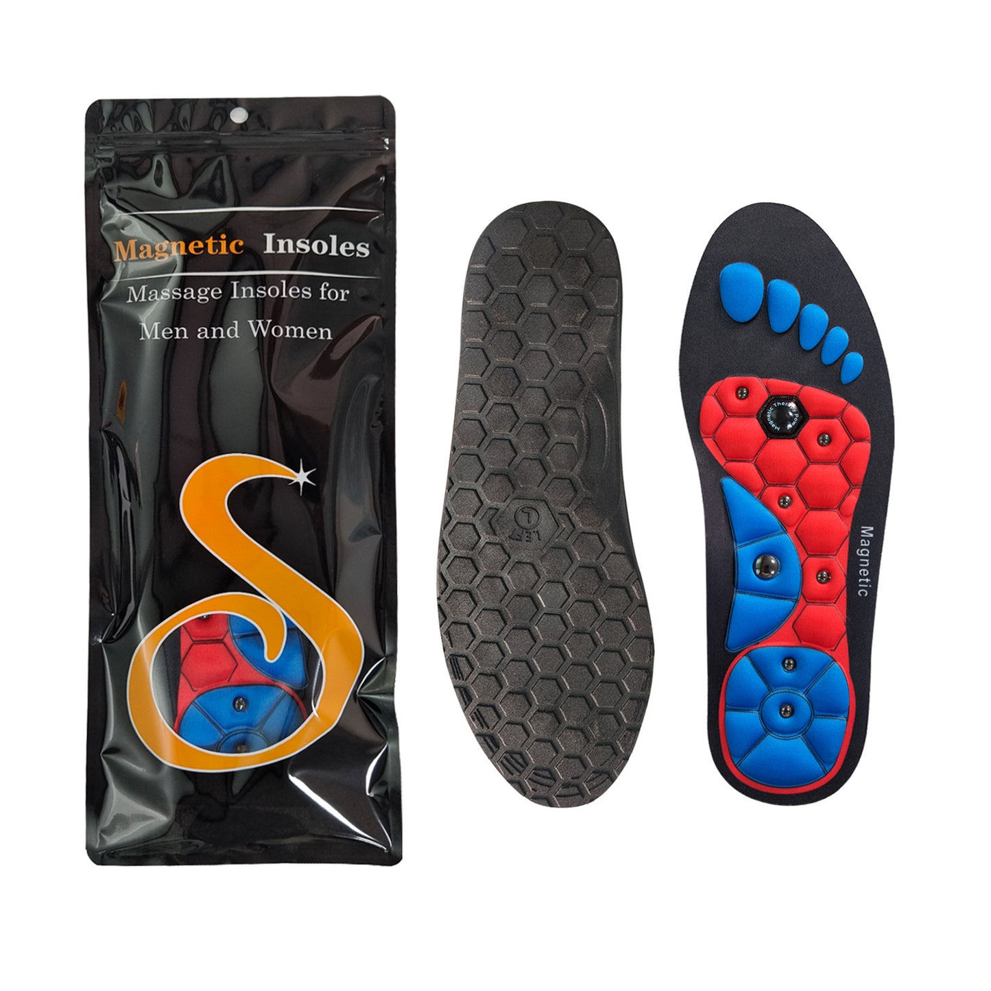 Medical Magnetic Insole Therapy Sports Insoles Orthopedic Massage Foot Pain Relief Pads