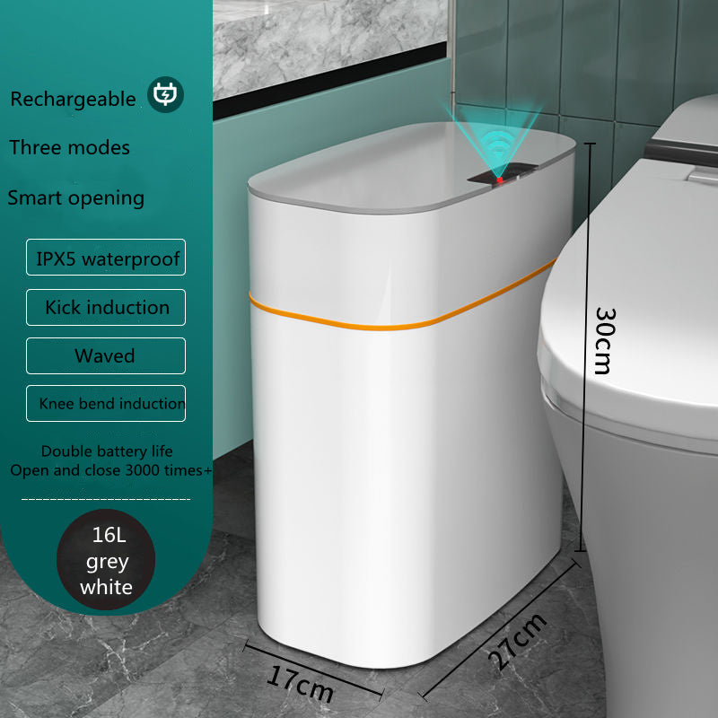 Smart Trash Can With Lid For Living Room and Kitchen