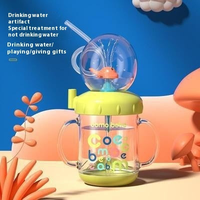 Whale Diving Cup Baby Drinking Water Fountain Cup for Toddlers and Kids Travel Use