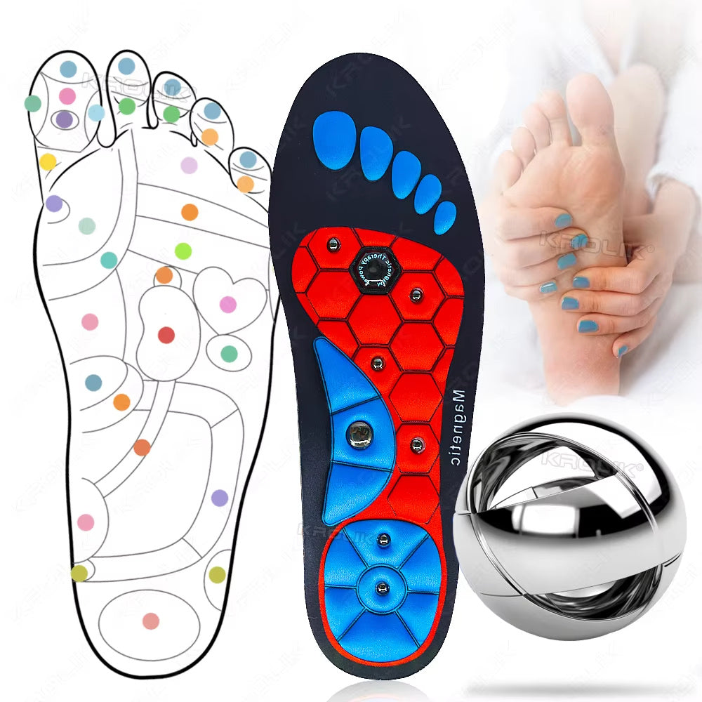Medical Magnetic Insole Therapy Sports Insoles Orthopedic Massage Foot Pain Relief Pads