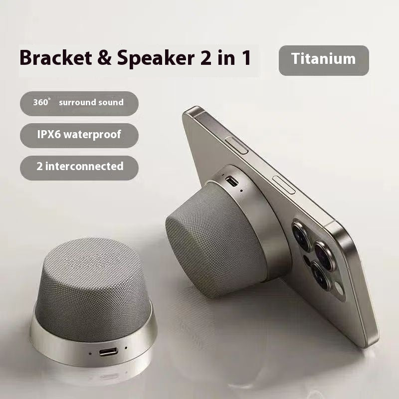 Portable Waterproof Mini Magnetic Bluetooth Speaker with Powerful Sound for Travel and Outdoor