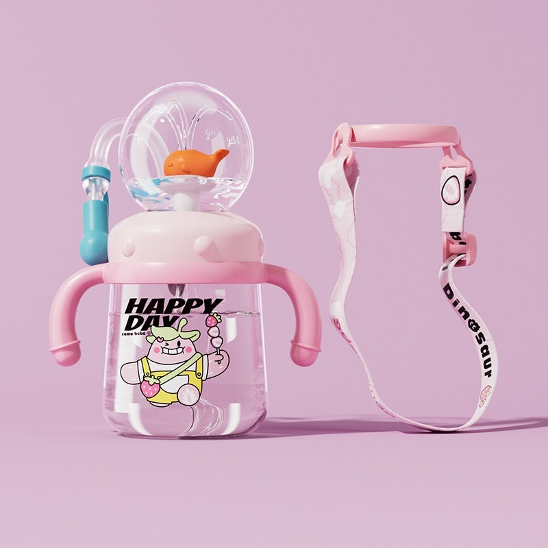 Whale Diving Cup Baby Drinking Water Fountain Cup for Toddlers and Kids Travel Use