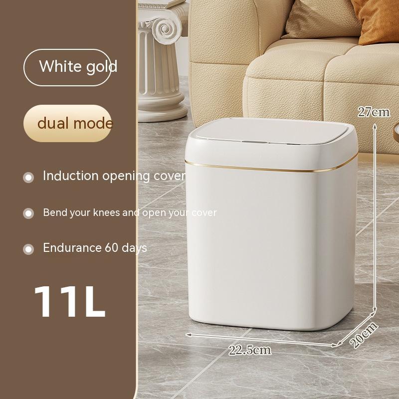 Smart Trash Can With Lid For Living Room and Kitchen