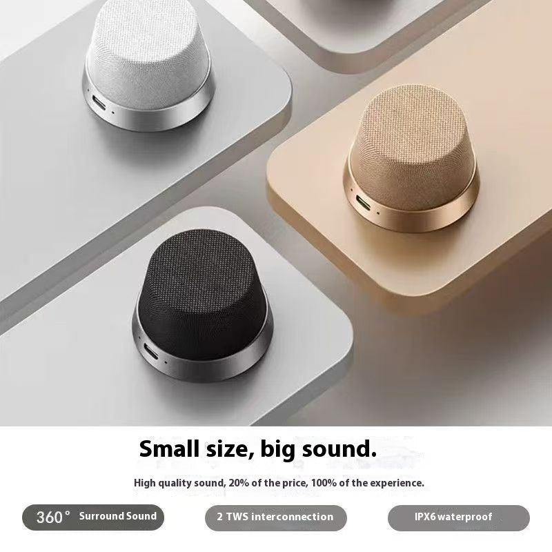 Portable Waterproof Mini Magnetic Bluetooth Speaker with Powerful Sound for Travel and Outdoor