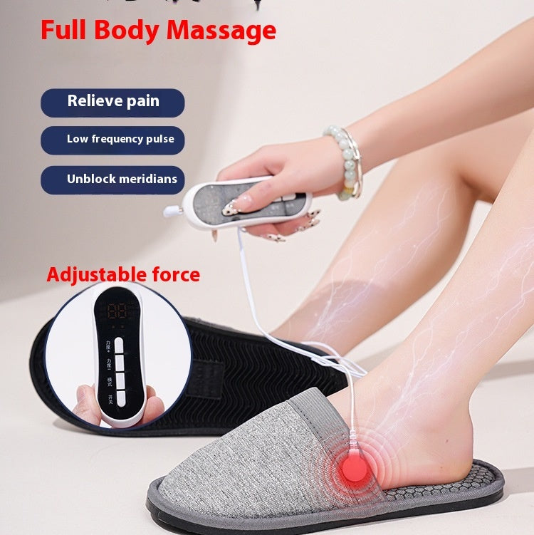 Massage Slippers Pulse Electrode Micro Current Physiotherapy Non-Slip Foot Relaxation Shoes