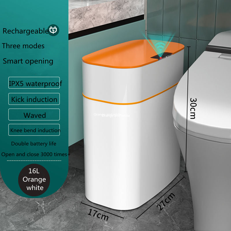 Smart Trash Can With Lid For Living Room and Kitchen